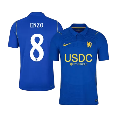 ENZO #8 Player Version Chelsea Home Soccer Jersey 2026/27 Blue - UCL - gojersey