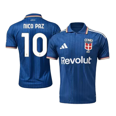 Player Version Nico Paz #10 Como 1907 Home Soccer Jersey 2026/27 Blue - gojersey