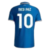 Nico Paz #10 Como 1907 Home Soccer Jersey 2026/27 Blue - gojersey