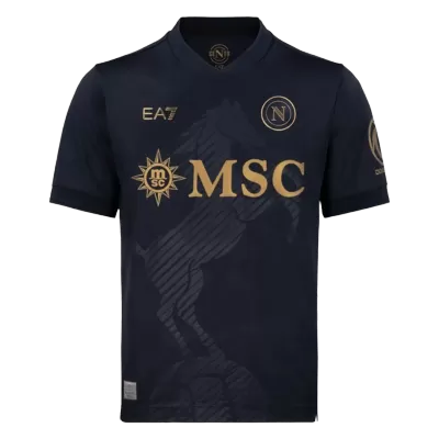 Player Version Napoli Third Soccer Jersey 2026/27 Black - gojersey