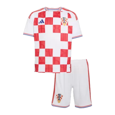 Kids Croatia Home Soccer Jersey Kit (Jersey+Shorts) 2026/27 Red&White - gojersey