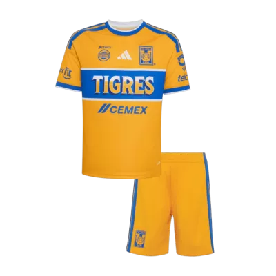 Kids Tigres UANL Home Soccer Jersey Kit (Jersey+Shorts) 2026/27 Yellow - gojersey